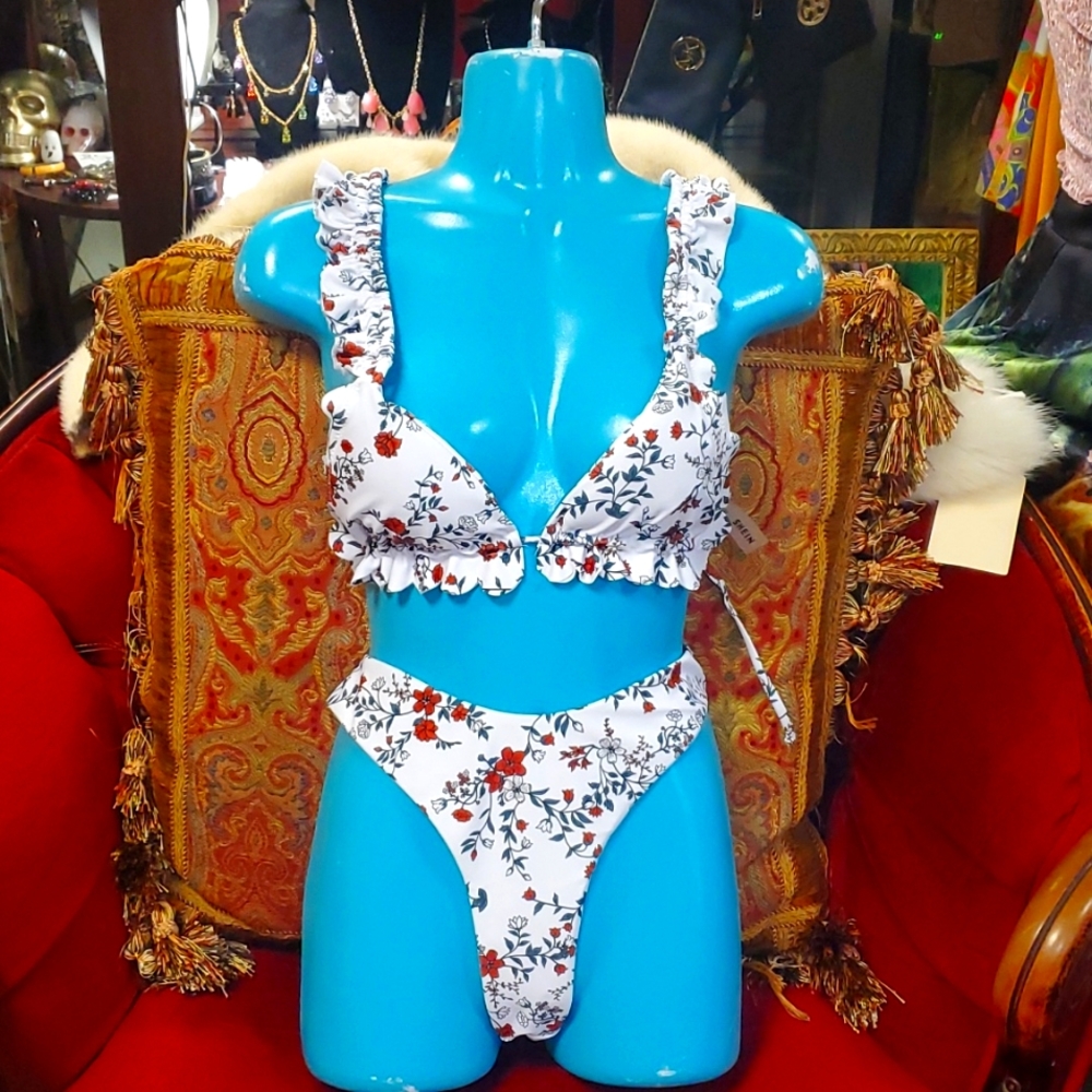 Shein ruffle bikini